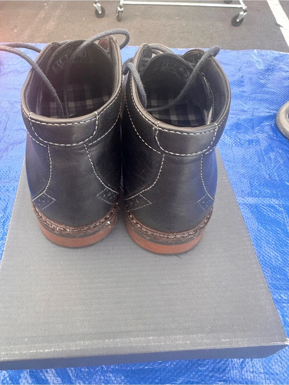 Bostonian Black Leather Chukka Boots